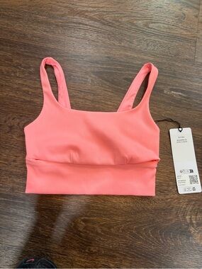 ALO Yoga Neon Bubblegum Slit Bra